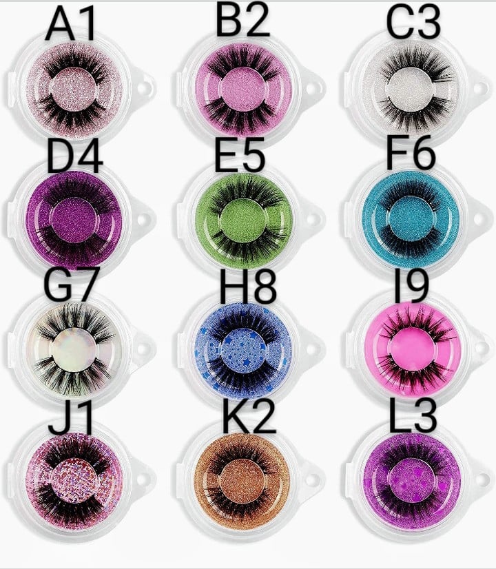 Image of New Natural 15MM-22MM Compaq Mirror Eyelashes Sets