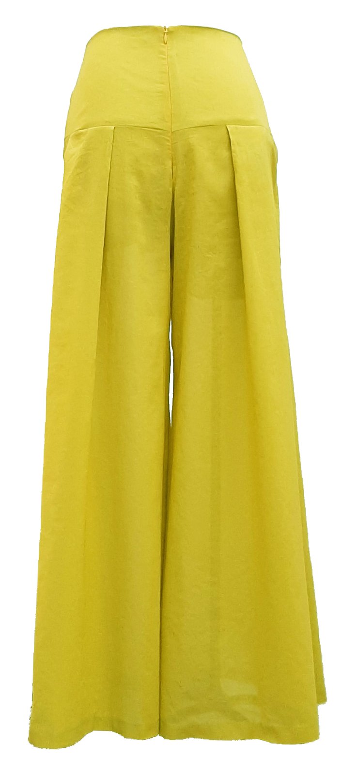Ambiance Apparel Women's Juniors Wide Leg Spring Linen Pants (S, Mustard)  at Amazon Women's Clothing store
