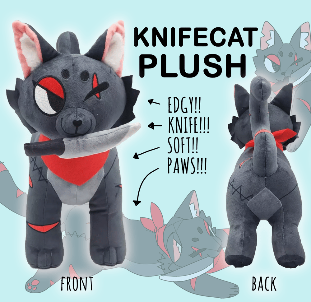 KNIFECAT minky plush 