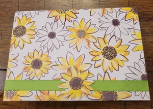 Image of Drawn Sunflowers- **Ukrainian Refugee Fundraiser**