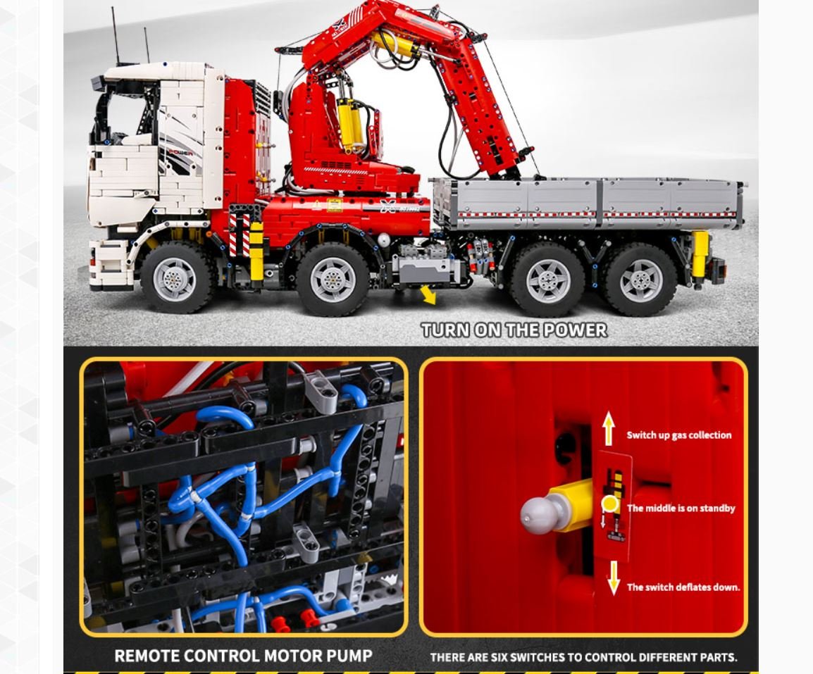 remote controlled crane truck 8238pcs