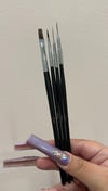 4 pc -Nail Art Black Brush set