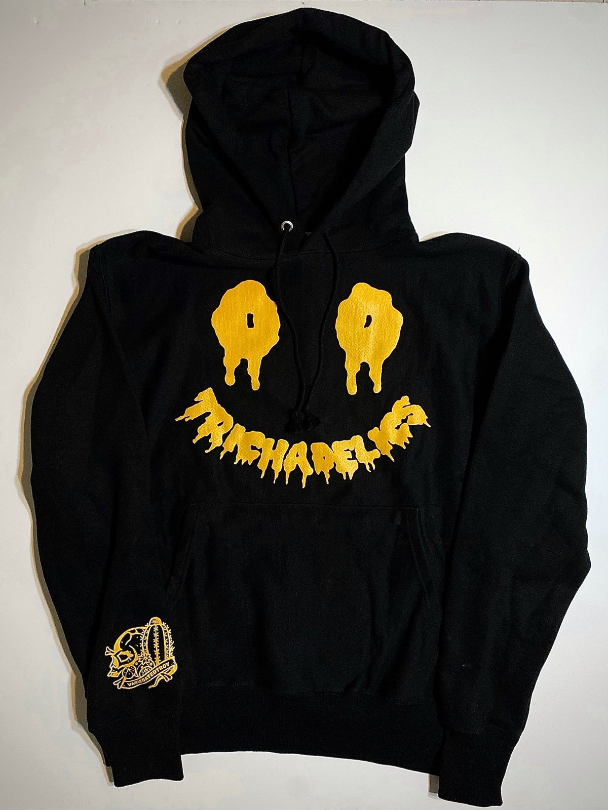 Image of TRICH SMILEY HOODIE (BLACK OR GOLD)