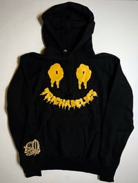 Image 1 of TRICH SMILEY HOODIE (BLACK OR GOLD)