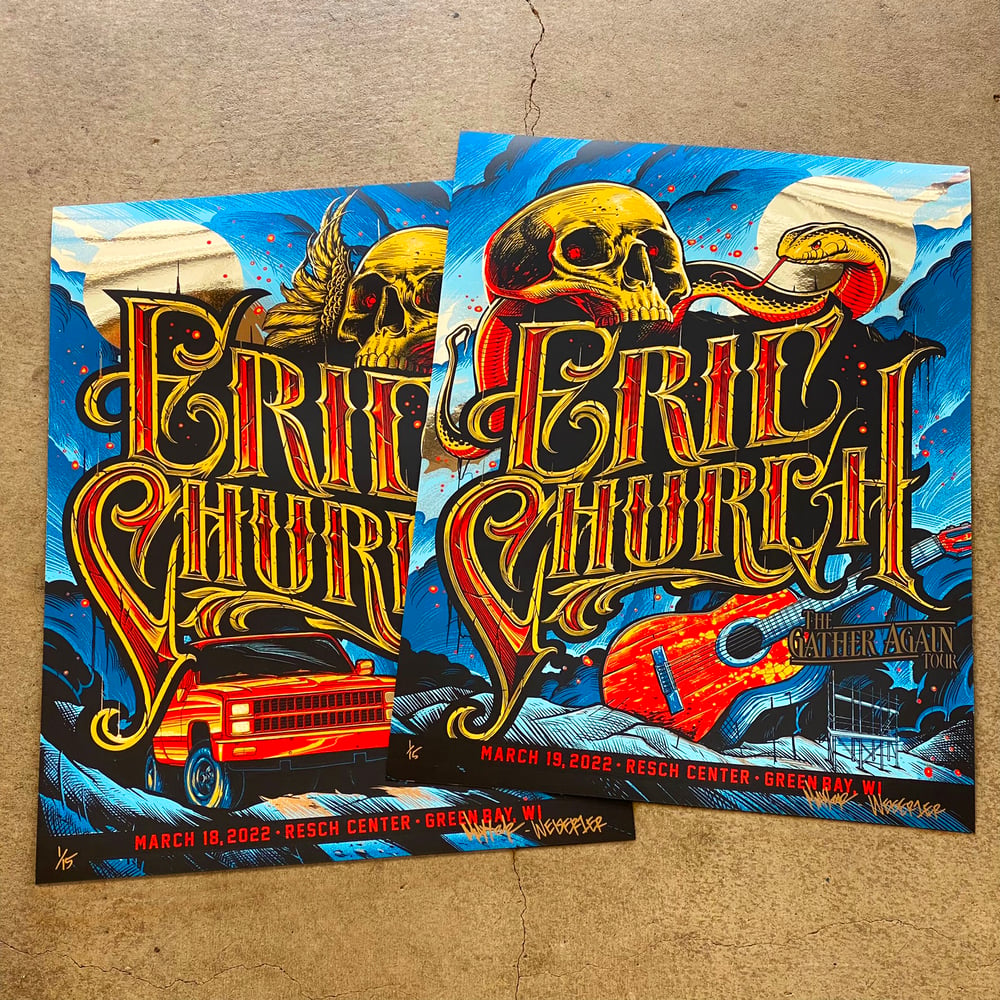 Image of Eric Church GB Specialty Foil Poster Sets