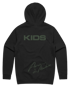 KIDS Against The Machine - Black Hoodie (Sage Green Print) Image 2