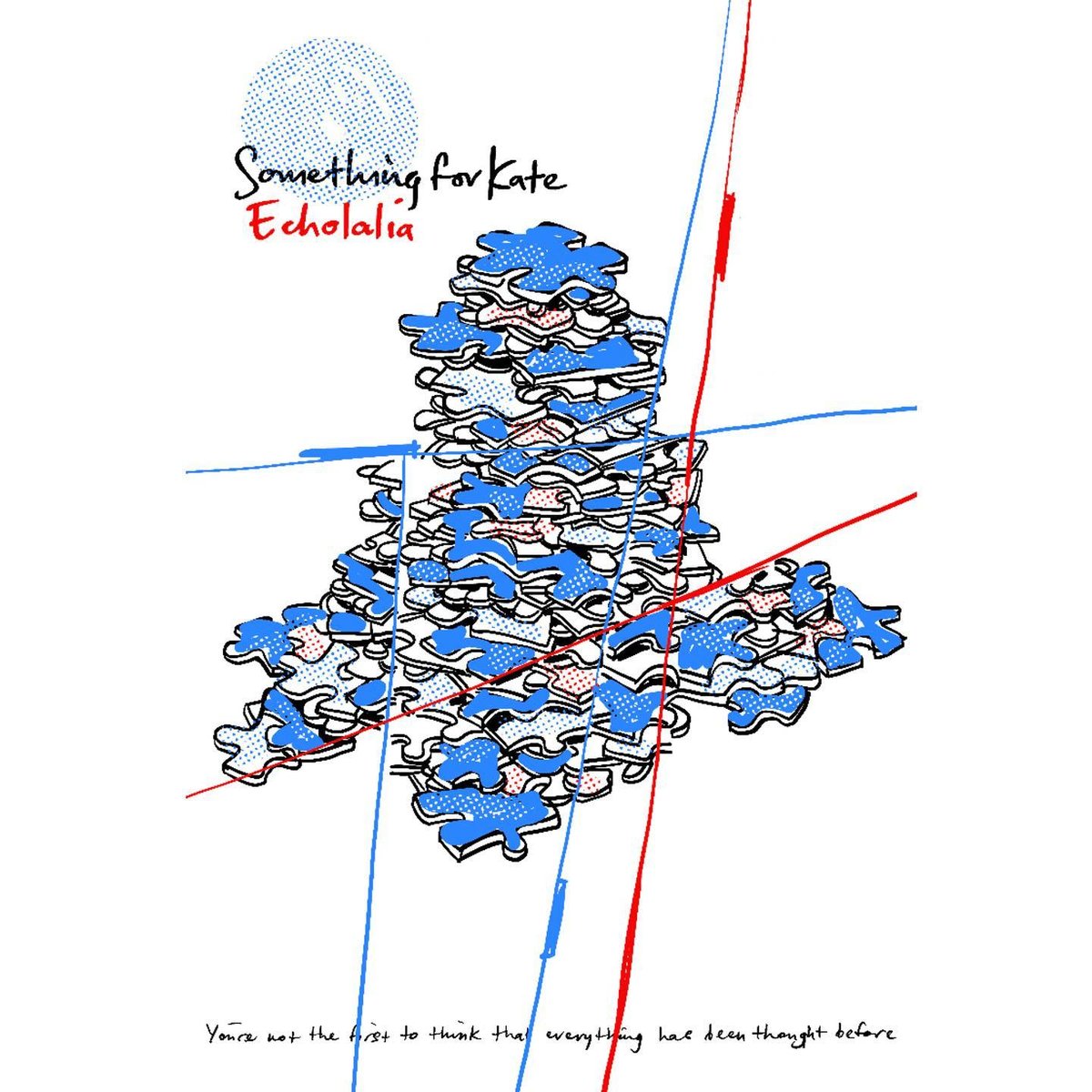 Image of Echolalia jigsaw tea towel - limited edition
