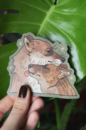 Wolves in love- vinyl sticker