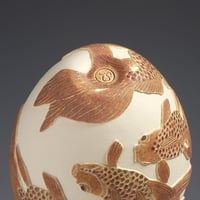 Image 5 of Shoal of Red fancy fish sgraffito vessel  
