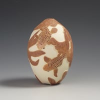 Image 1 of Shoal of Red fancy fish sgraffito vessel  