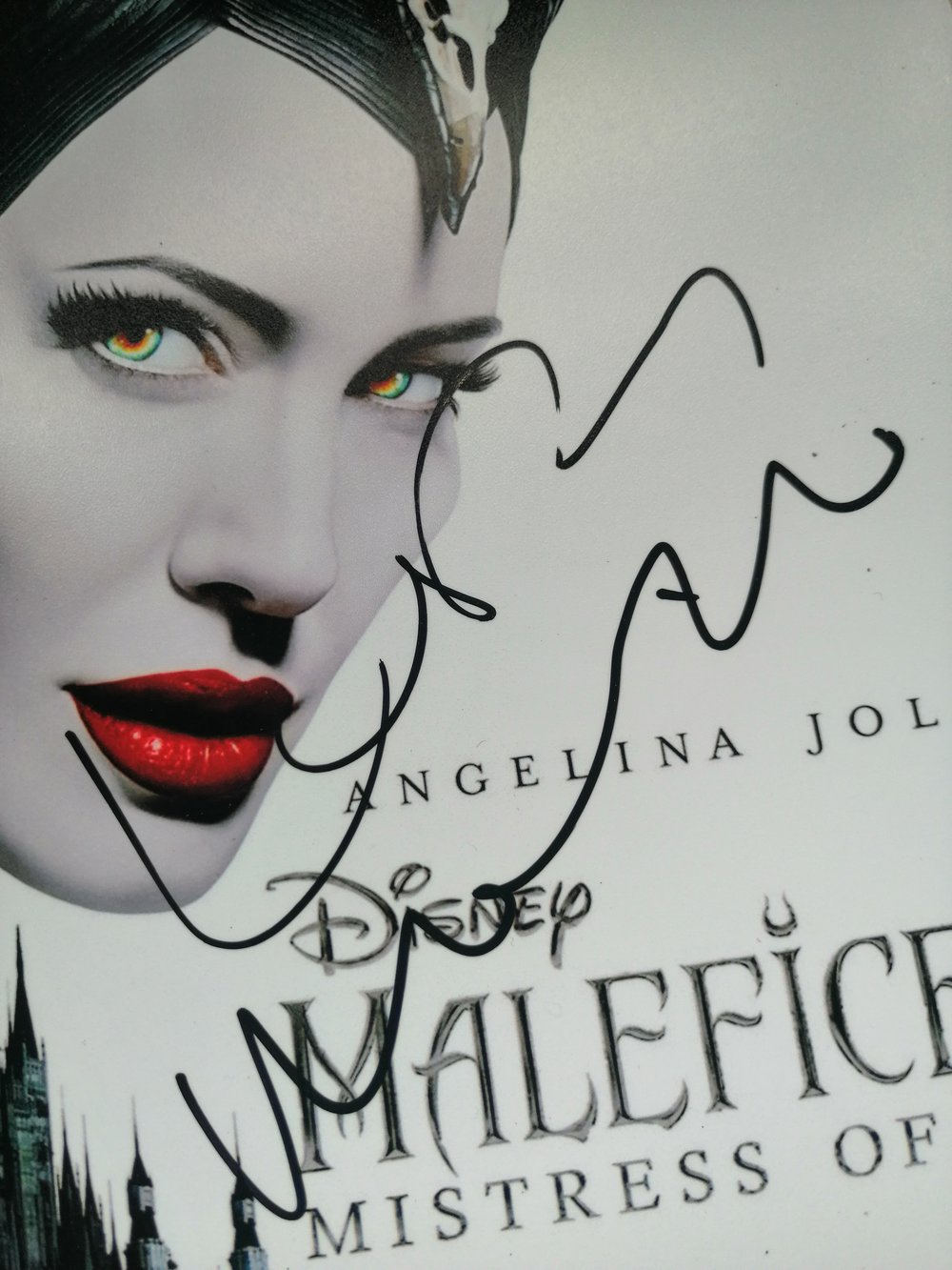 Maleficent Leslie Manville Signed 10x8