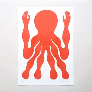 Image of Riso print 30 x 42 cm ‘Homme Poulpe’
