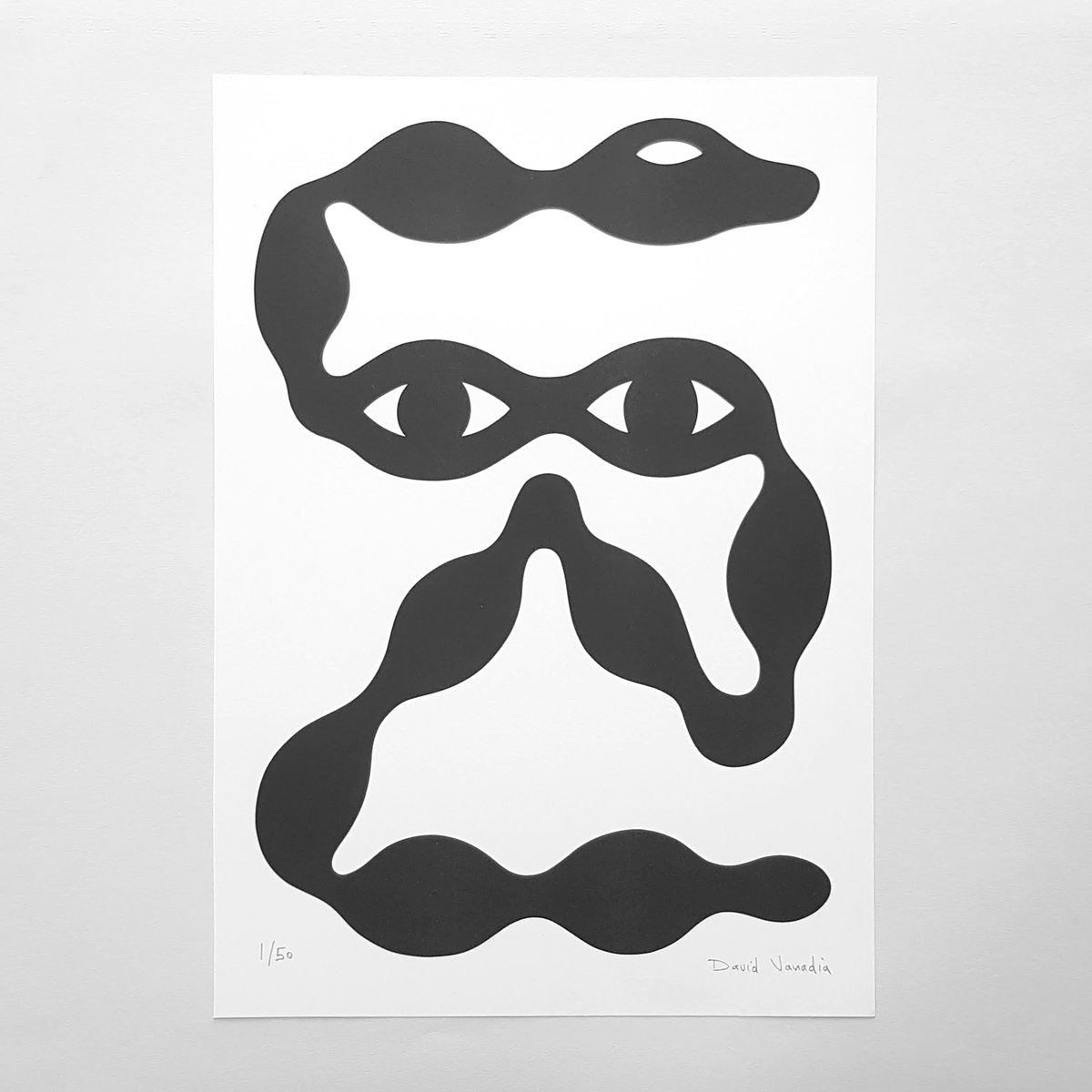 Image of Riso print 30 x 42 cm ‘Yeux de Serpent’
