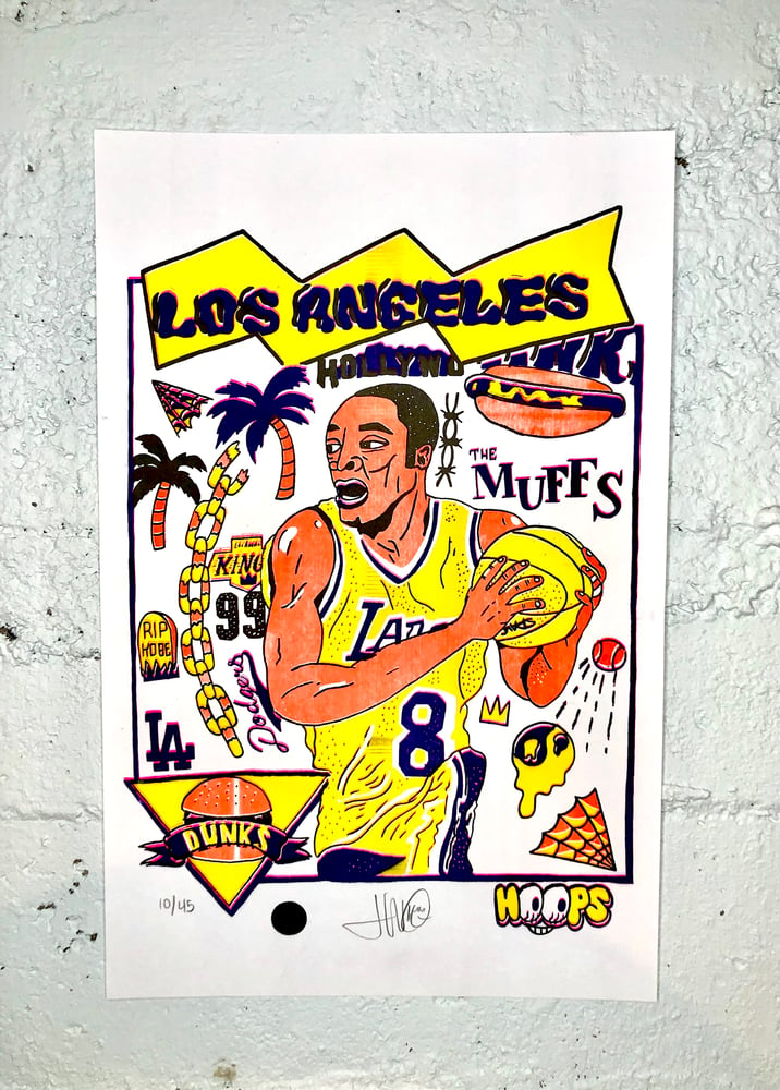 Image de " Los Angeles " Art print ( RISOGRAPHIE ) Limité à 45 copies.