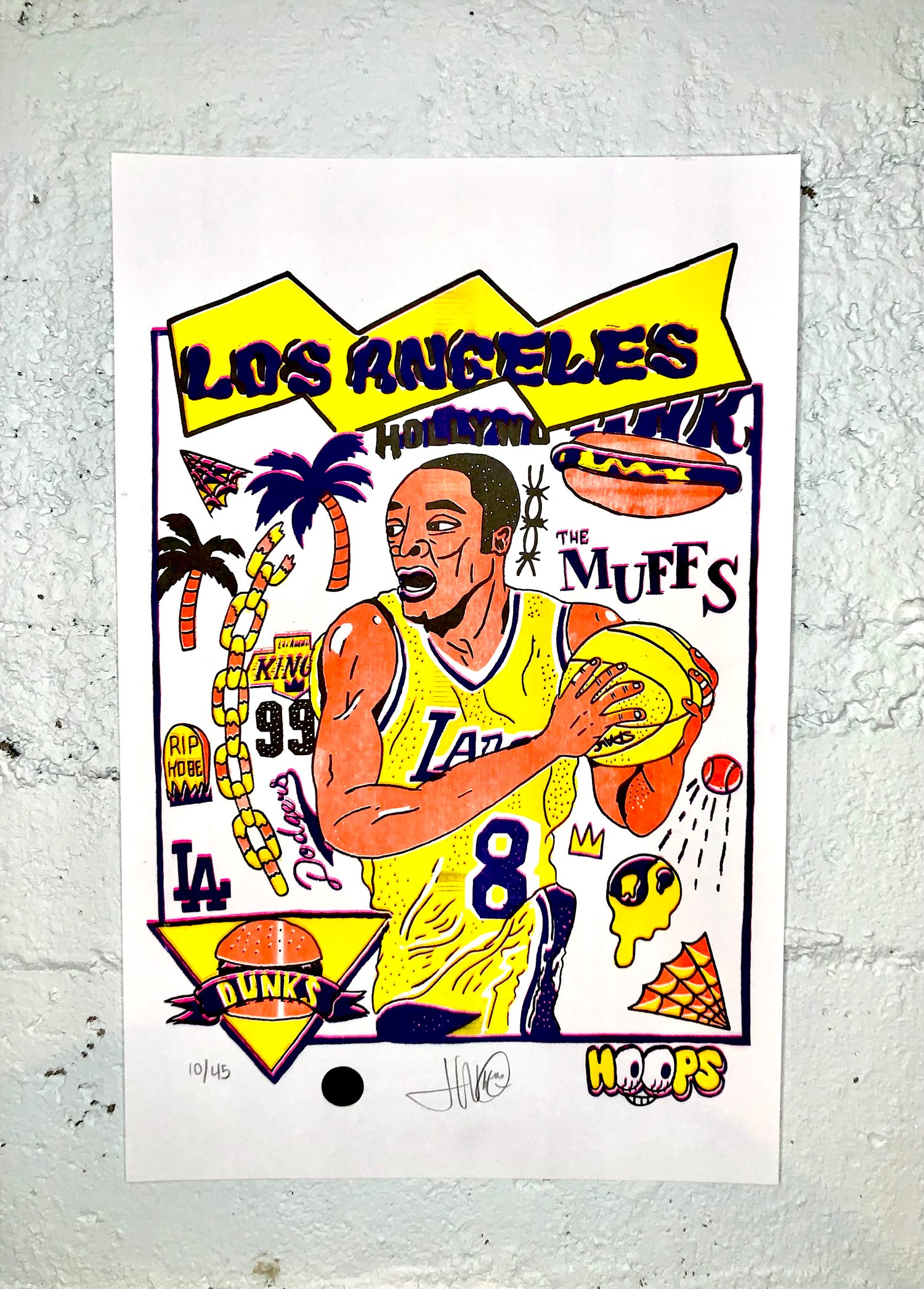 Image de " Los Angeles " Art print ( RISOGRAPHIE ) Limité à 45 copies.