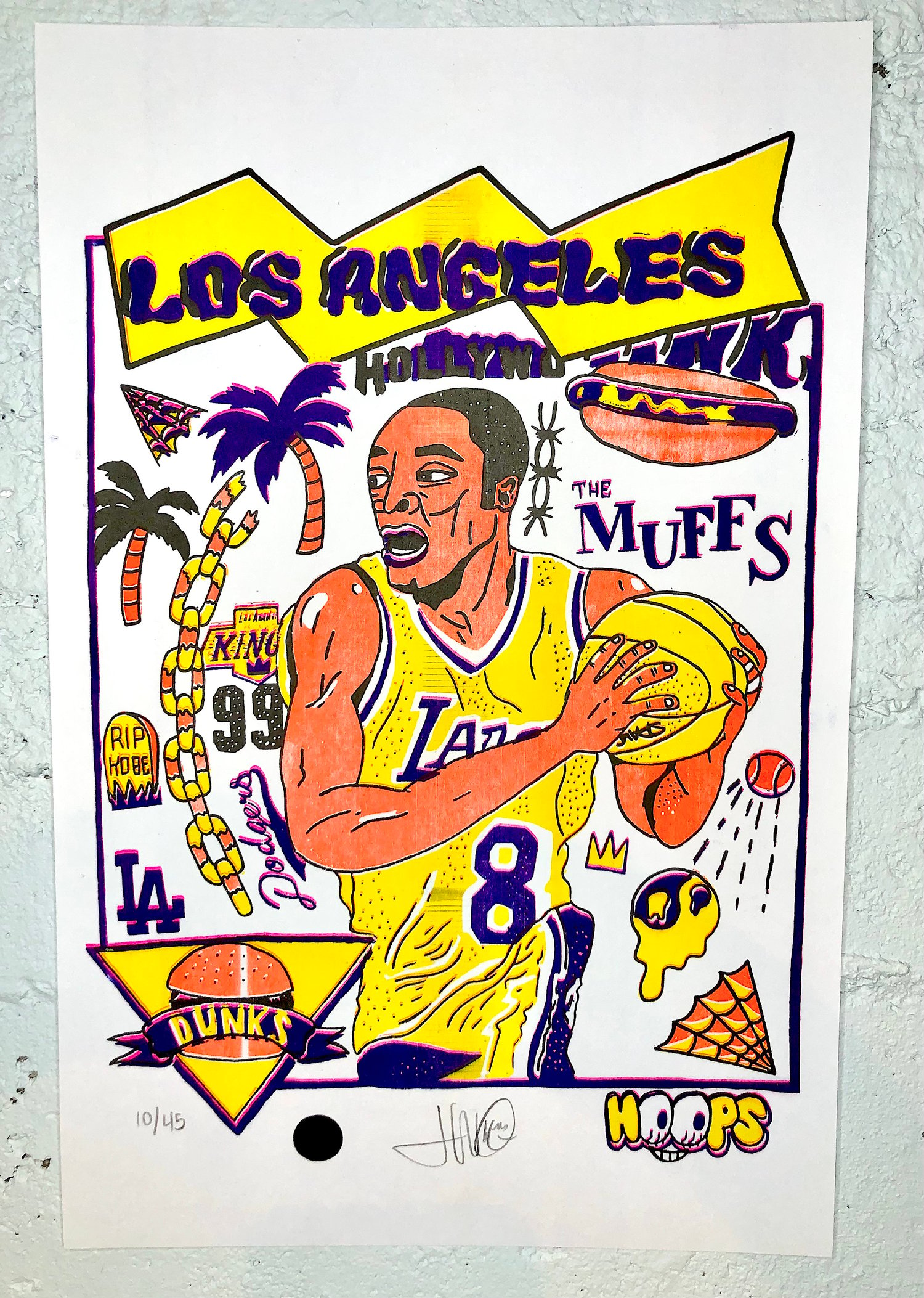 Image of " Los Angeles " Art print ( RISOGRAPHIE ) Limité à 45 copies.