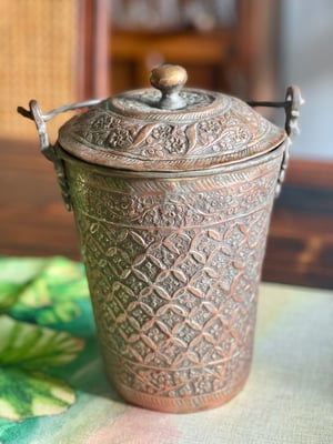 Image of Vintage Brass and Copper bucket
