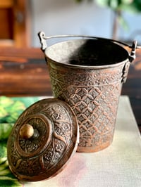 Image 3 of Vintage Brass and Copper bucket