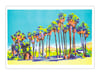 Palm Springs Palm Trees (risograph, A3)
