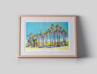 Image 2 of Palm Springs Palm Trees (risograph, A4)