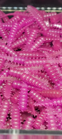 Image 2 of 1.1" battle grub CW:pink/rainberry