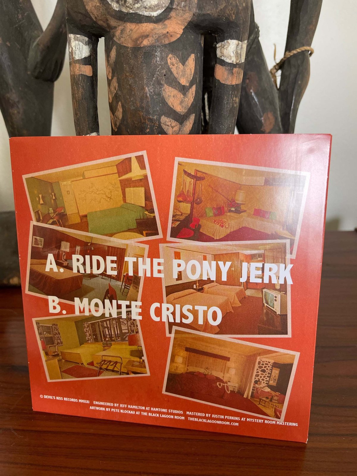 DICK SATAN TRIO "Ride the Pony Jerk b/w Monte Cristo" 45rpm 7" Single Vinyl Record