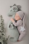 Seahourse newborn posing stuffed animal