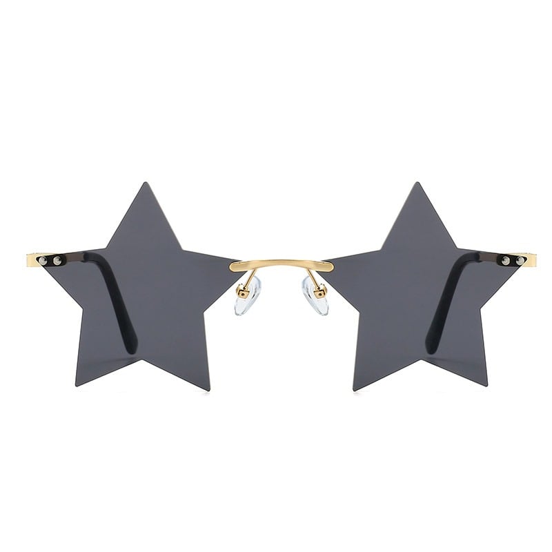 Black sale star sunglasses