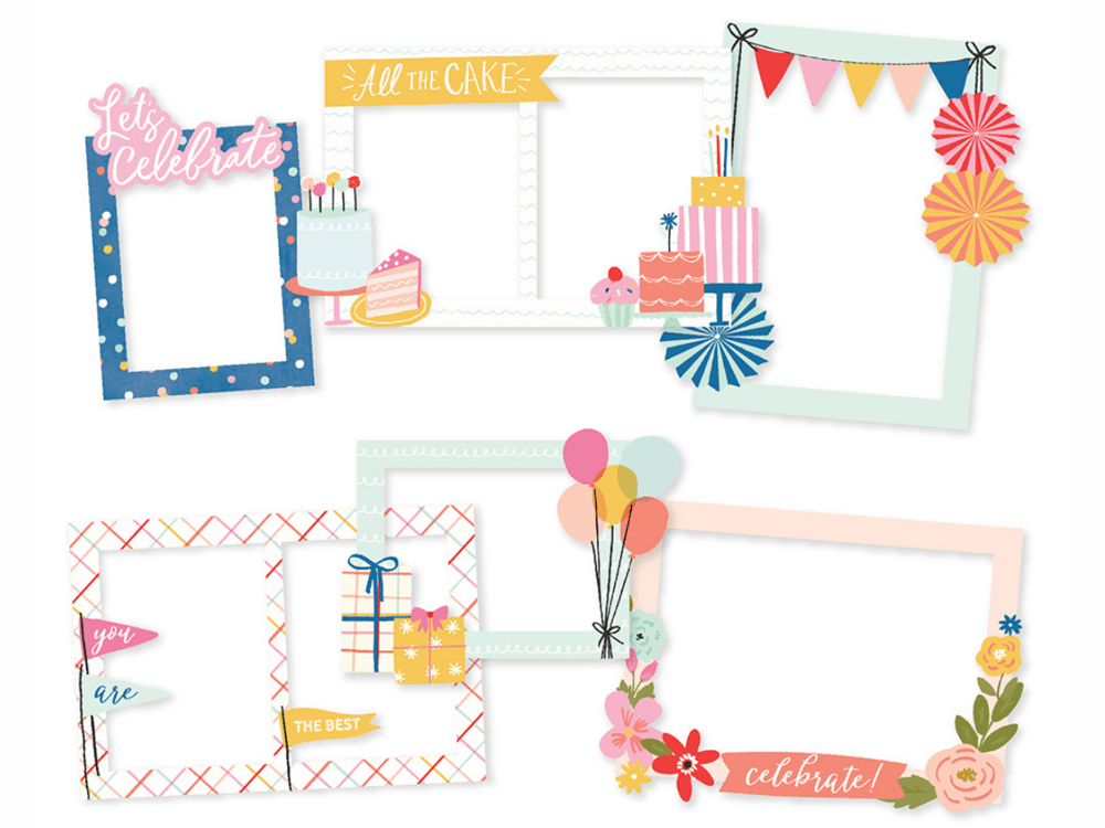 Image of Simple Stories | Celebrate Chipboard Frames