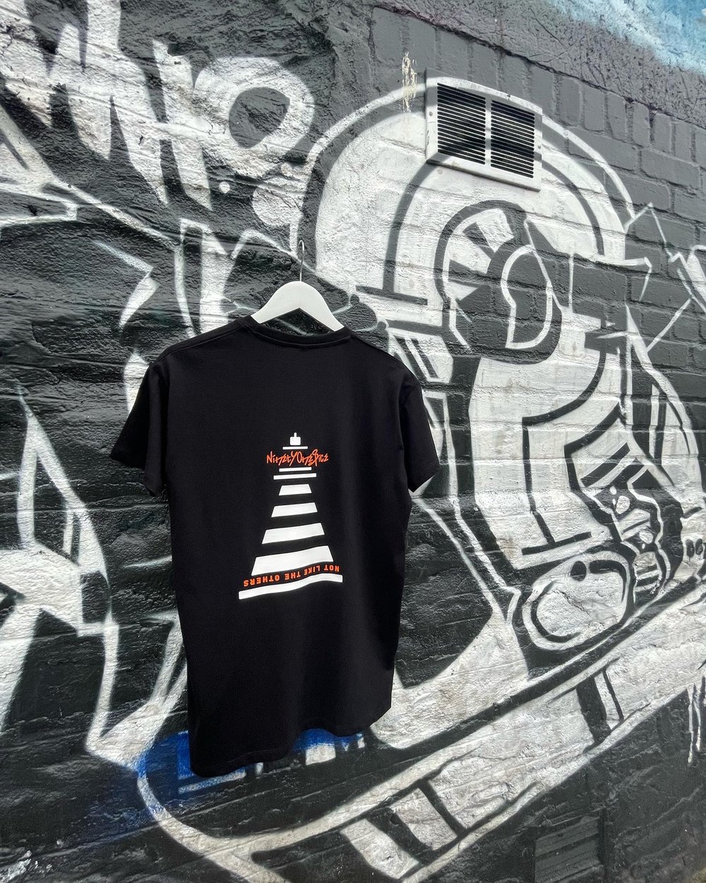 Image of Black / Orange script tee