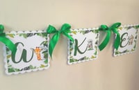 Image 2 of Personalised Baby Safari Banner, Baby Safari Bunting