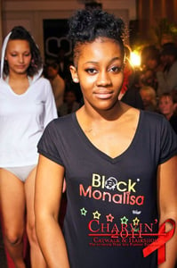 Image of Black Monalisa BLACK AND GOLD T-shirts
