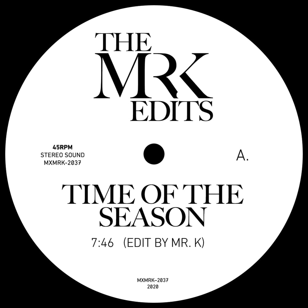 [12"] Time Of Season b/w Theme From Great Cities — MXMRK2037