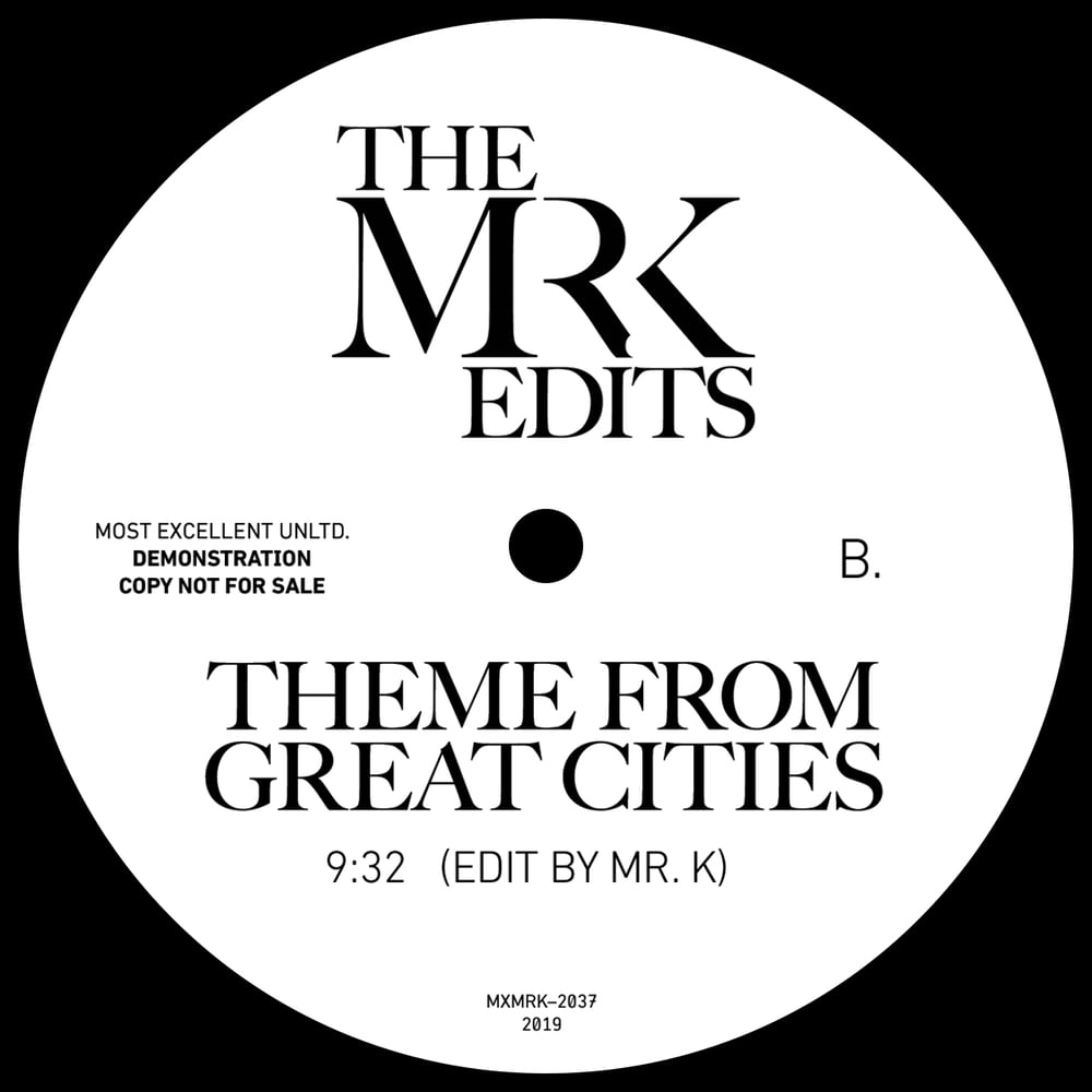 [12"] Time Of Season b/w Theme From Great Cities — MXMRK2037