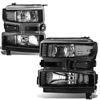 2019-2022 SILVERADO BLACK CLEAR HEADLIGHTS
