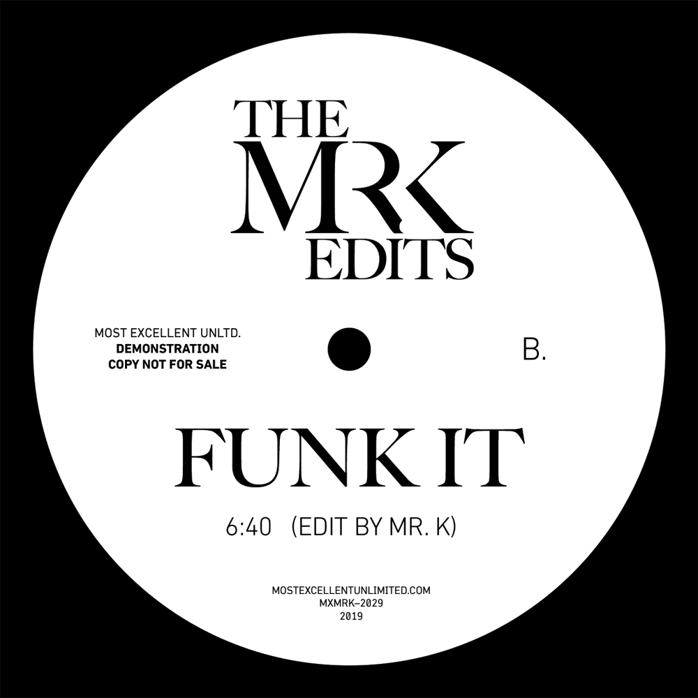 [12"] One Step Back Two Steps Front b/w Funk It — MXMRK2029