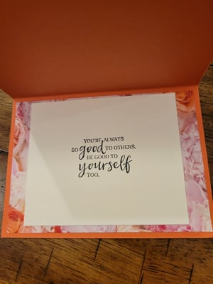 Image of Be Good To Yourself (orange)