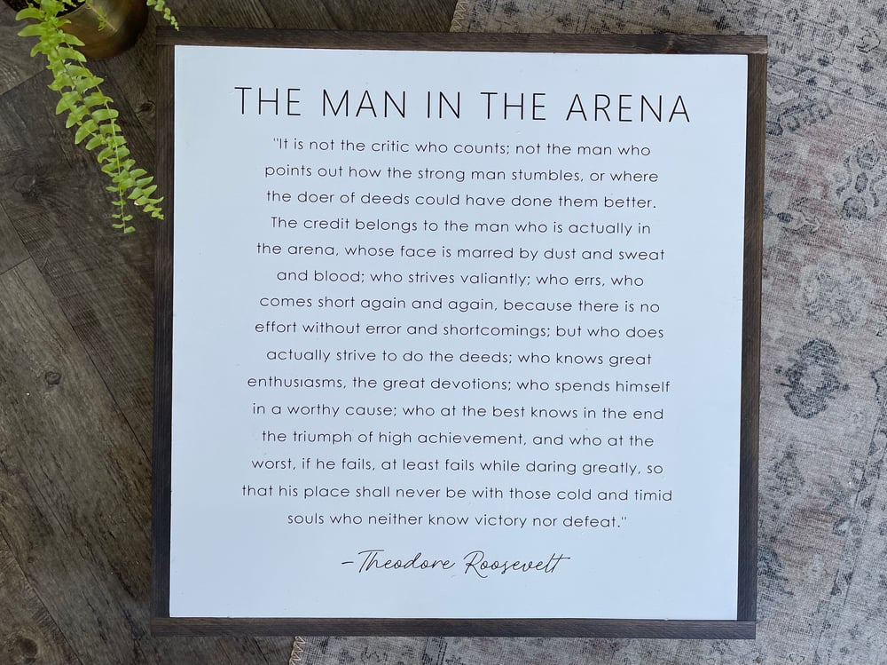 Image of Man In The Arena.