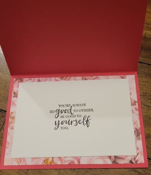 Image of Be Good To Yourself (dark pink)