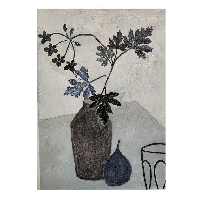 Table flowers ~ Original painting 