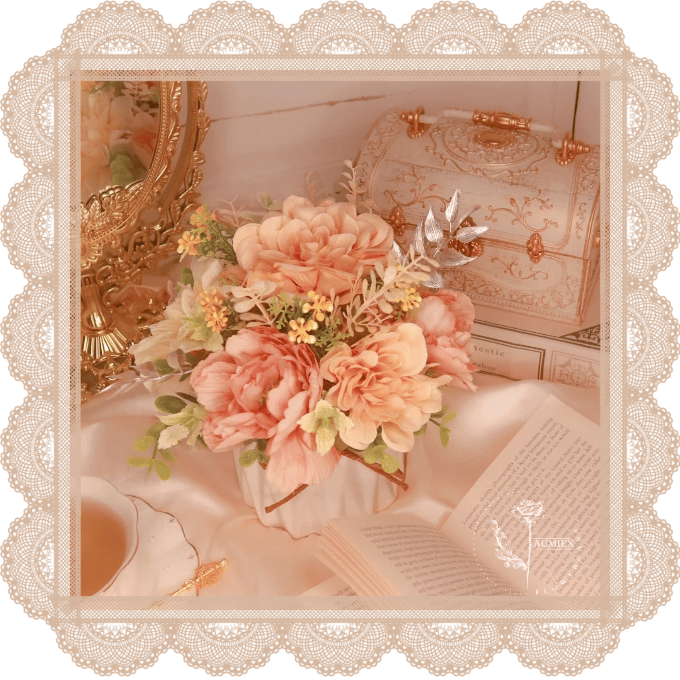 Image of Lovely Romantic Flower Pot