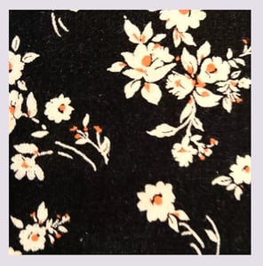 Image of Tissu: pretty cherry blossoms black