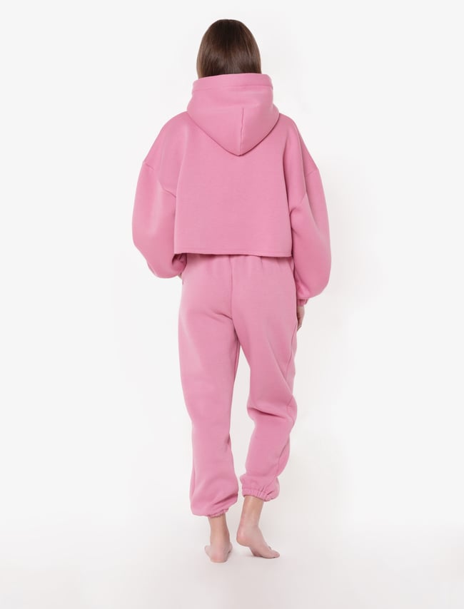 Cropped Hoody - Pink