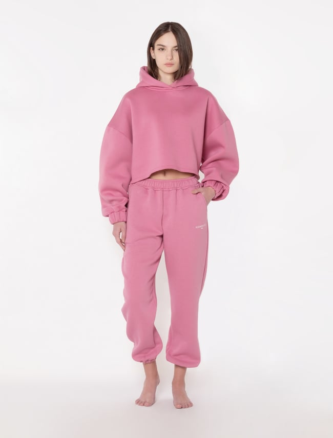 Cropped Hoody - Pink