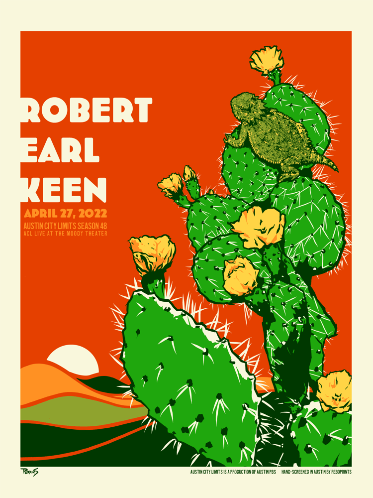 Image of Robert Earl Keen official Austin City Limits taping show poster
