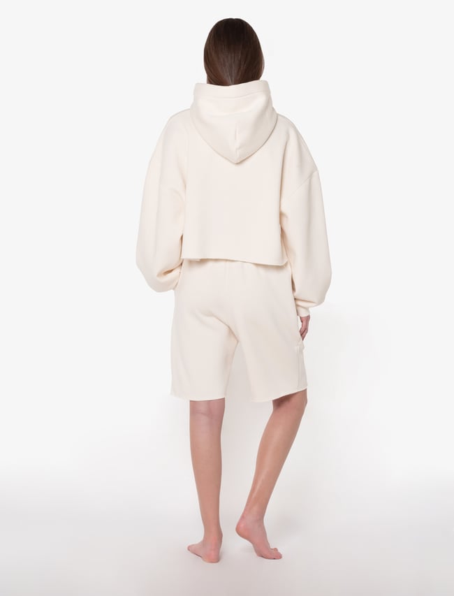 Cropped Hoody Women - Vanilla