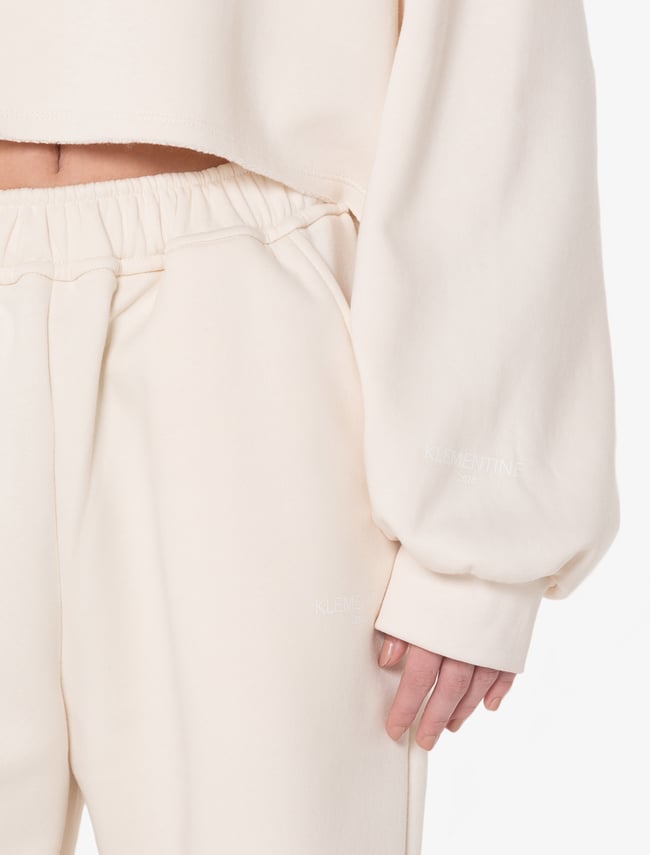 Cropped Hoody Women - Vanilla