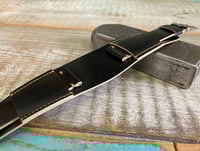 Image 1 of BLACK Horween Shell Cordovan BUND strap - Other colors available