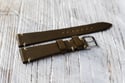 Dark Brown Horween Shell Cordovan watch band - simple stitching