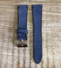Classic Italian Suede watch strap - Blue